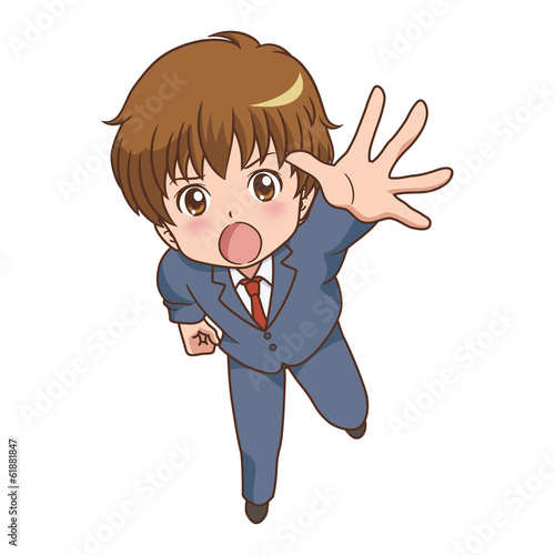 男の子/手を伸ばす