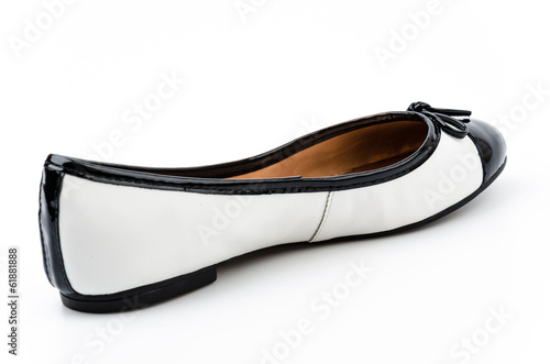 Sandal shoes isolated white background