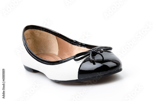 Sandal shoes isolated white background