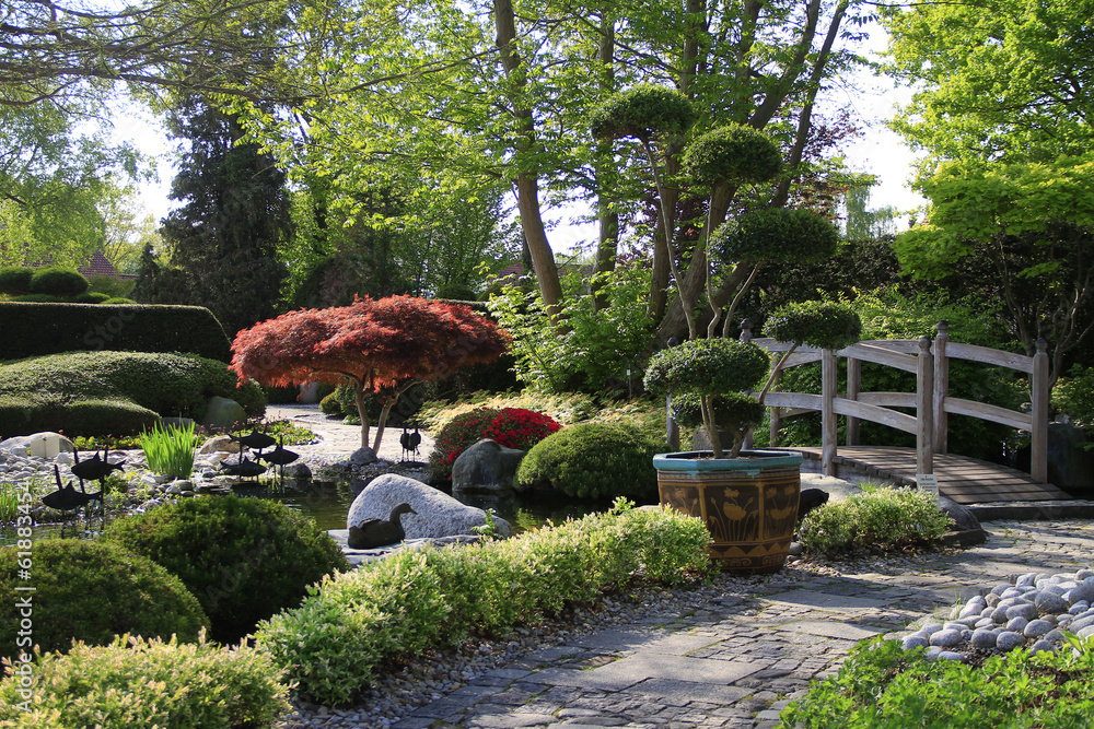 Obraz premium Gartenlandschaft