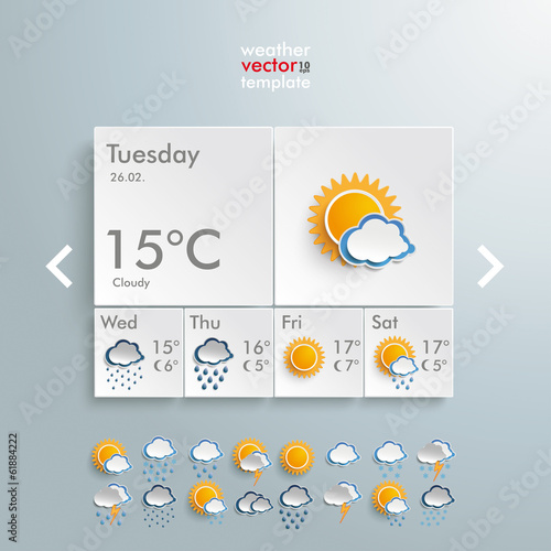 Weather Rectangles Template