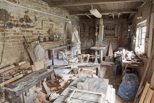 Carpenter's workshop inteior.