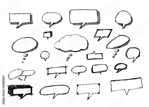 Speech bubbles or balloons