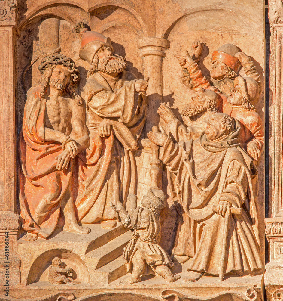 Vienna - relief judgment of Jesus from St. Stephens cathedral