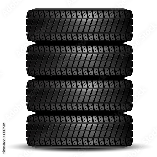 Black tire