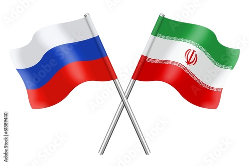 Free Download Flags : duet Russia and Iran - GFXLoad