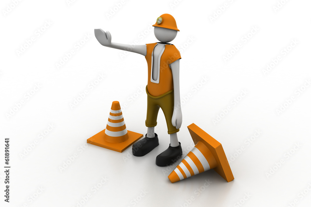 people stop sign with traffic cones people stop sign with traffic cones
