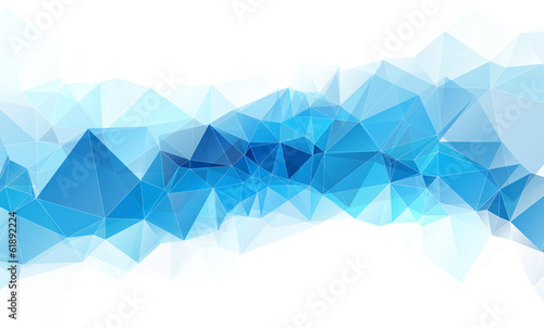 high quality blue white geometric abstract background with white
