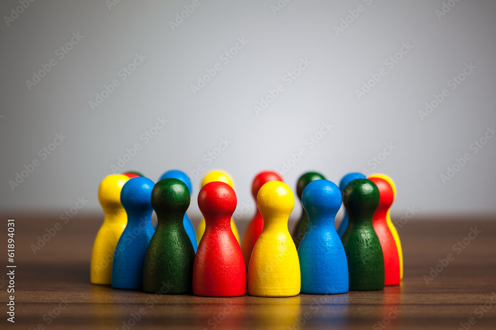 Group, circle of friends, diversity, united concept