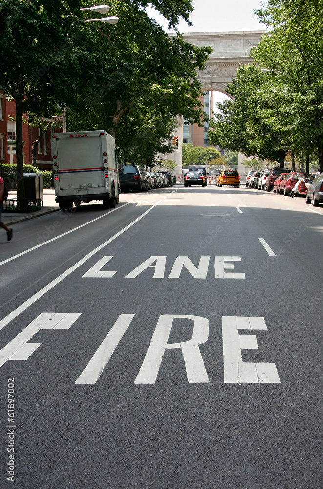 Greenwich fire lane