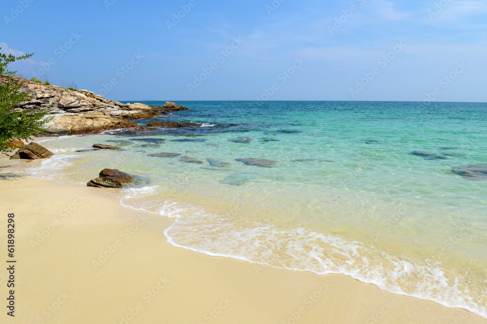 Tropical beach and sea in koh samed island Thailand