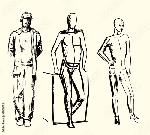 Hand Made Sketch representing people