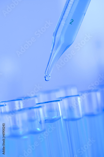 Laboratory tools, Pipette fluid, test tubes 