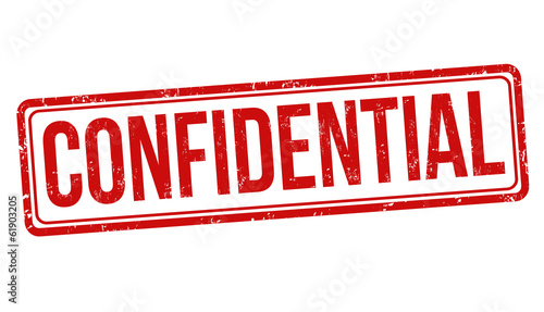 Confidential stamp