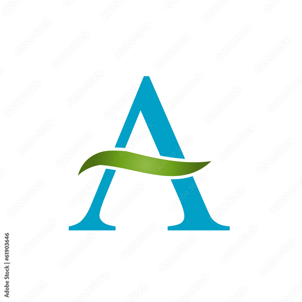 Alphabet A- eco friendly concept Alphabet A- eco friendly concept