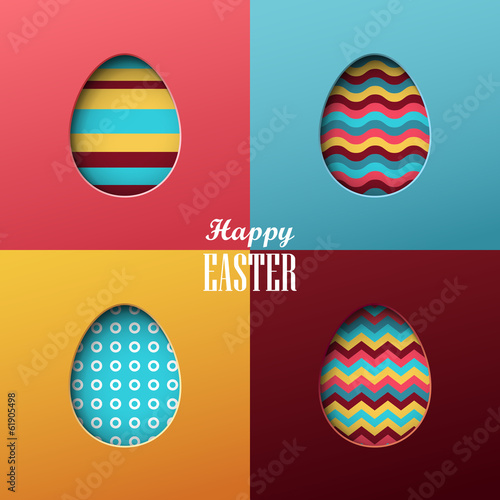 Bright vector easter background