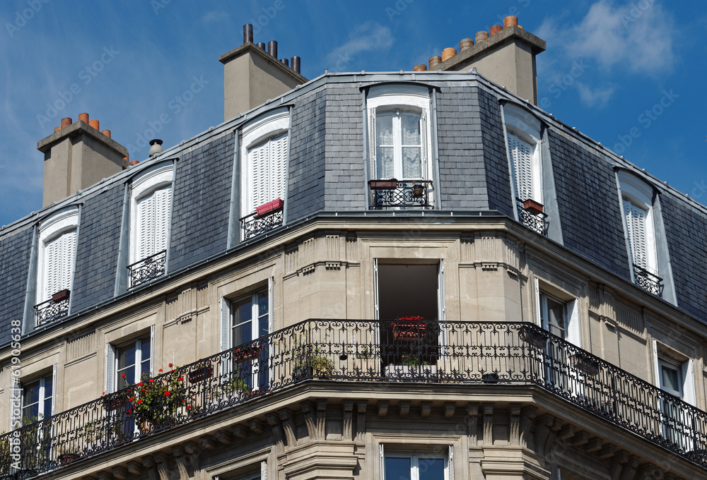 Obraz premium immeuble parisien