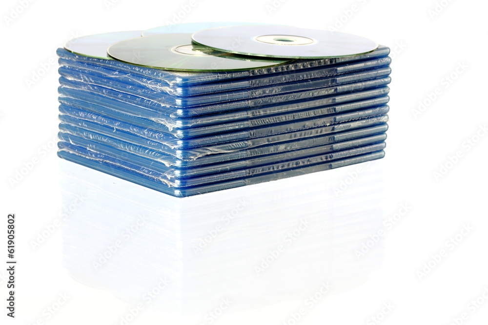 Fototapeta premium Eingeschweißte Blu-Ray Hüllen