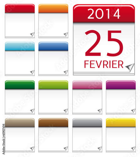 Icônes calendrier