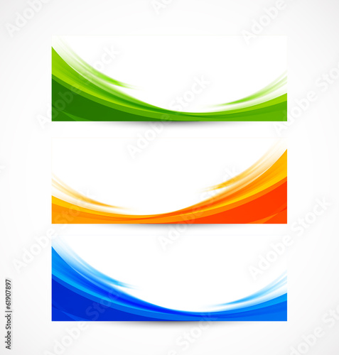 Set of banners