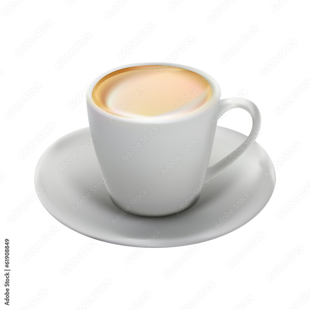 Porcelain white mug for coffee Porcelain white mug for coffee