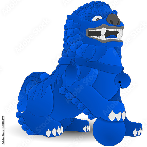 China - Komainu - Blue