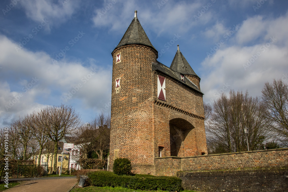 Klever city gate in the old roman city of Xanten
