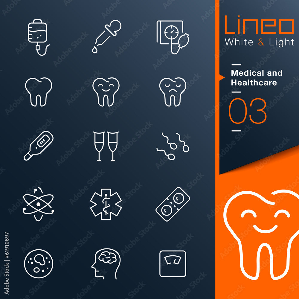 Lineo White & Light - Medical and Healthcare outline icons Lineo White & Light - Medical and Healthcare outline icons