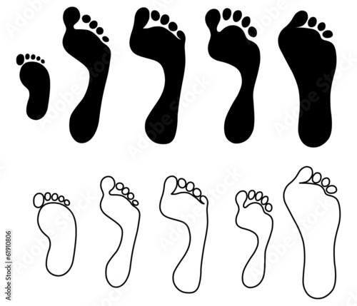 Set generation hand foot prints