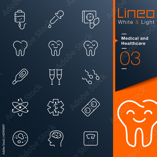 Lineo White & Light - Medical and Healthcare outline icons
