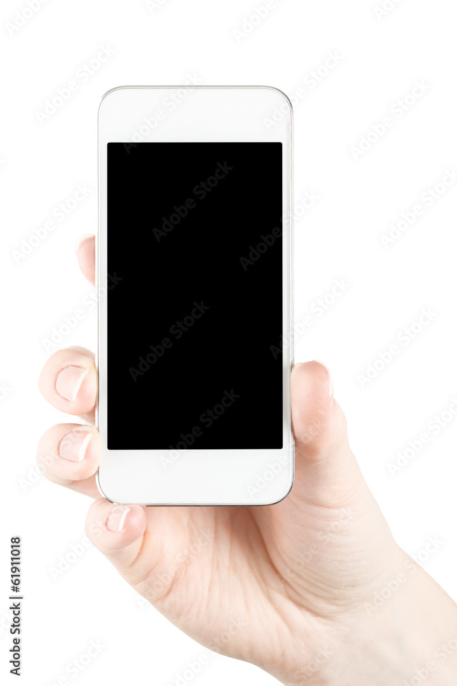 Mobile phone in hand Mobile phone in hand