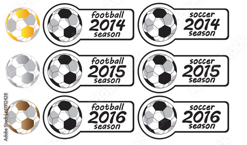 2014 - 2016 Football Season Signs With Medals