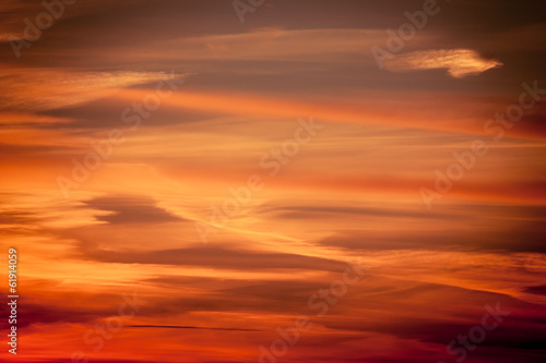 Fototapeta Naklejka Na Ścianę i Meble -  Dramatic sunset as sky background