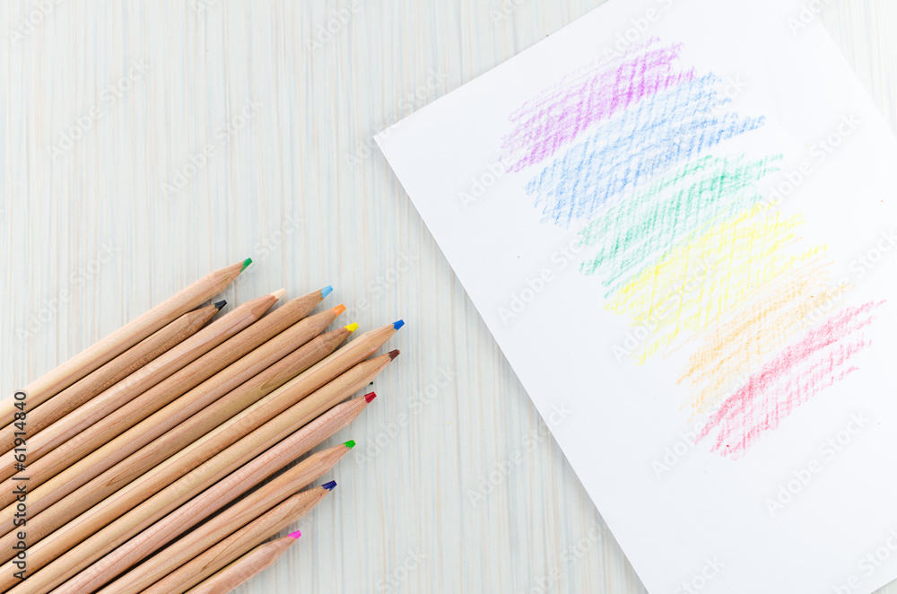 Fototapeta premium pencils color
