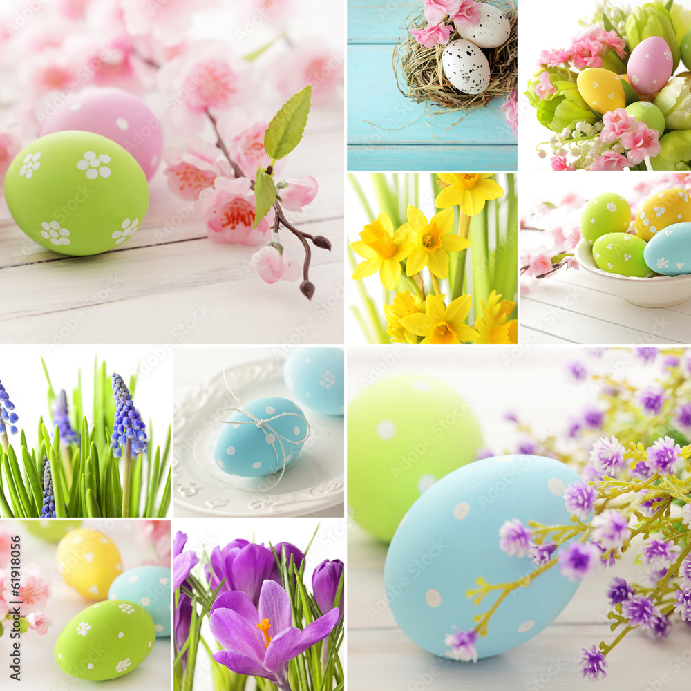 Fototapeta premium Easter collage