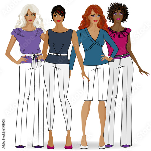 A colors collection of clothes for girls