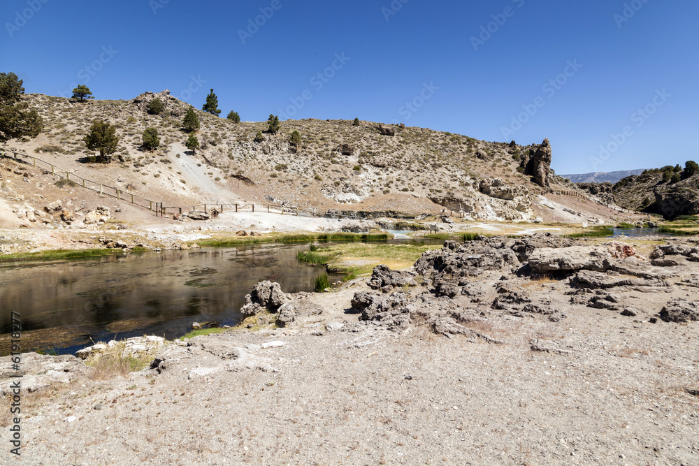 hot springs at hot creek geological site