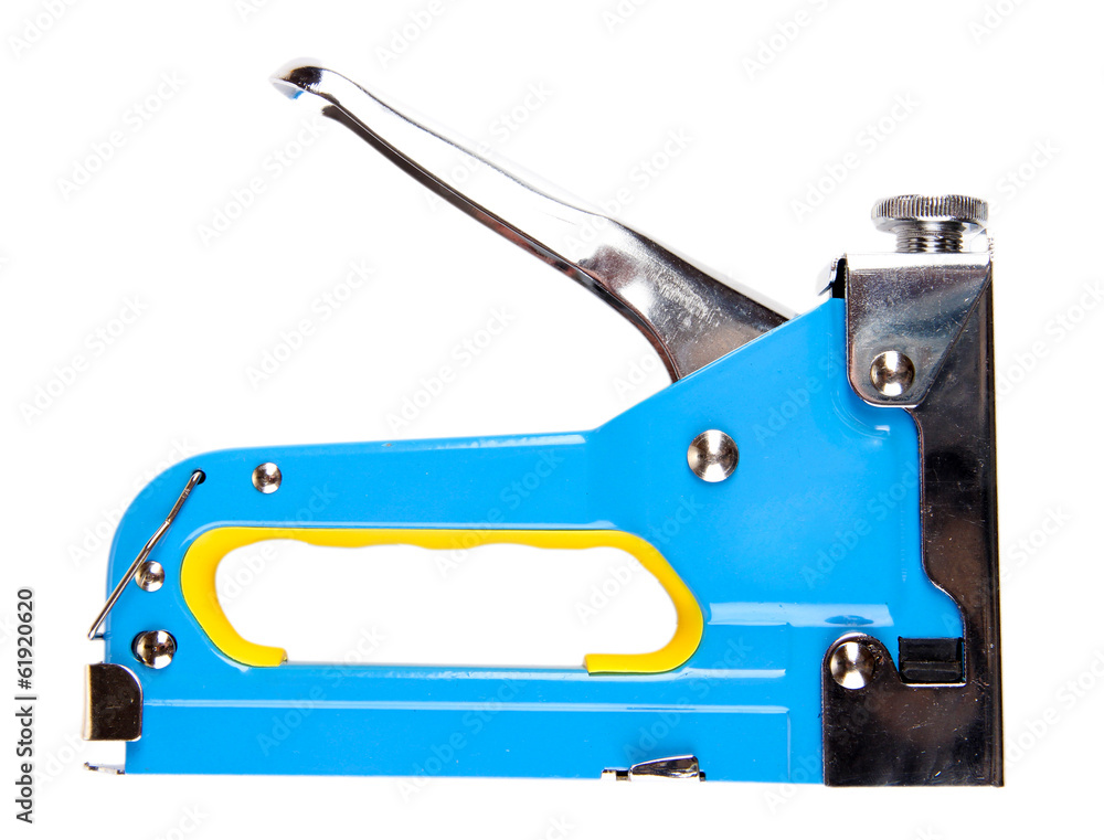 Construction stapler isolated on white Construction stapler isolated on white