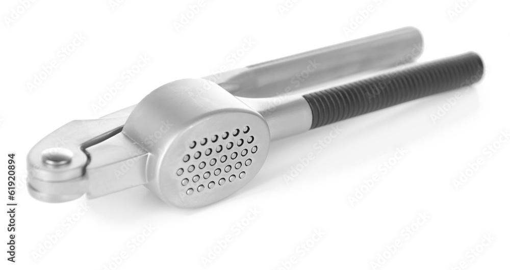 Garlic press isolated on white Garlic press isolated on white