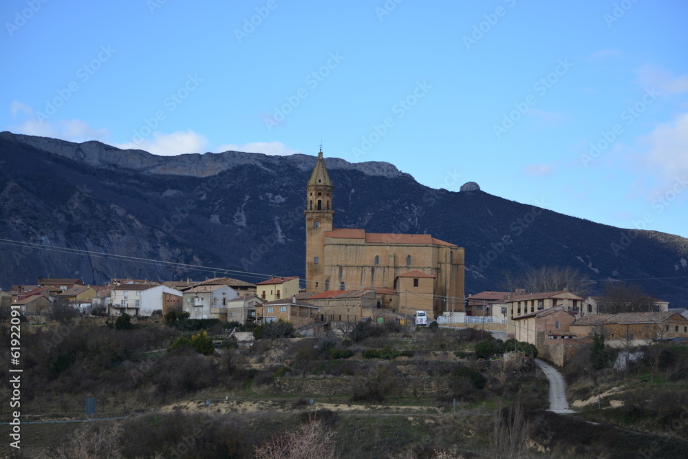 Panoramica pueblo de Elvillar (La Rioja-Alava)