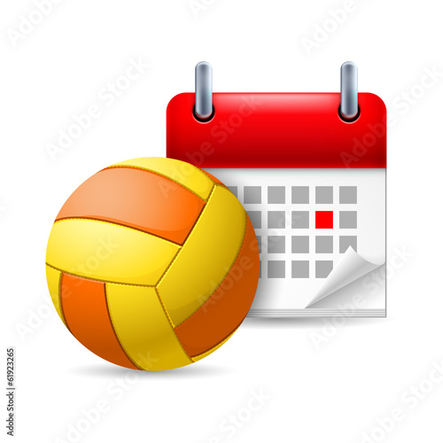 Golf ball and calendar