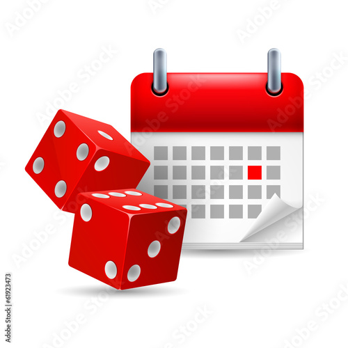 Dice and calendar