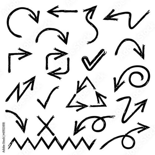 sketched arrows