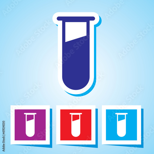 Colourful editable icon of IVF