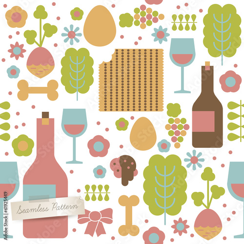 Jewish Passover holiday card design