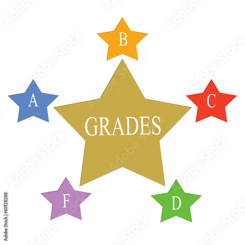 Grades Stars Concept photo