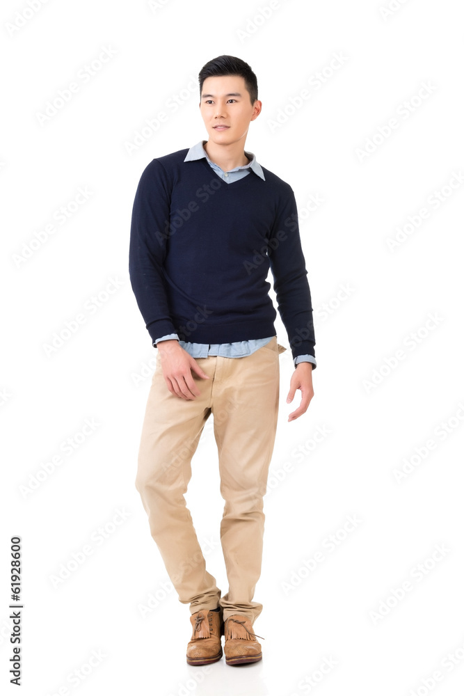 Naklejka premium Asian man