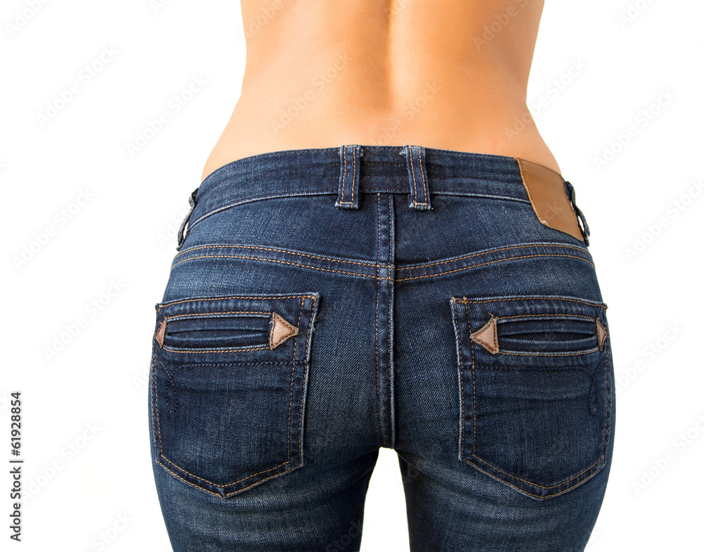 Woman's butt in tight jeans Stock Photo | Adobe Stock