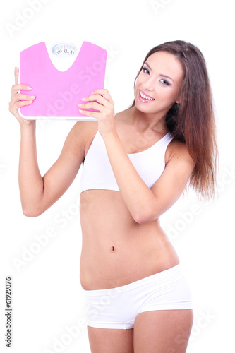 Beautiful young woman with ...
