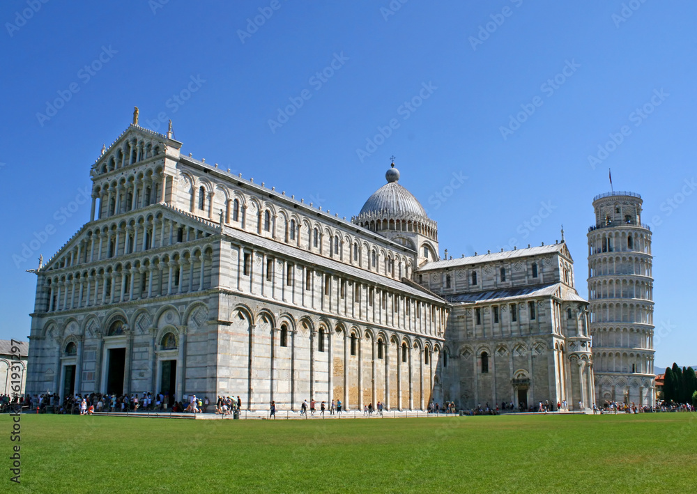Miracle's Square with Cathedral and the leaning tower of Pisa  1